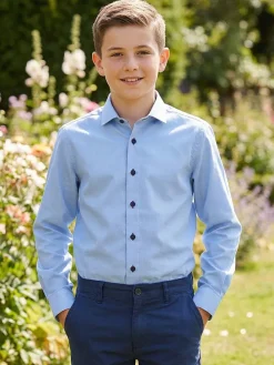 Blouse - super slim fit - blauw