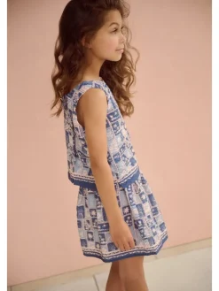Blousetop "Tessy" blauw