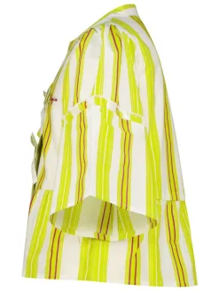 Blouse wit/geel