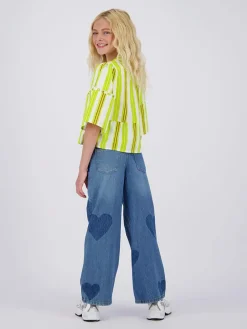 Blouse wit/geel