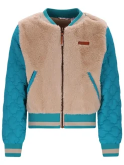 Blouson "Doris" beige/blauw