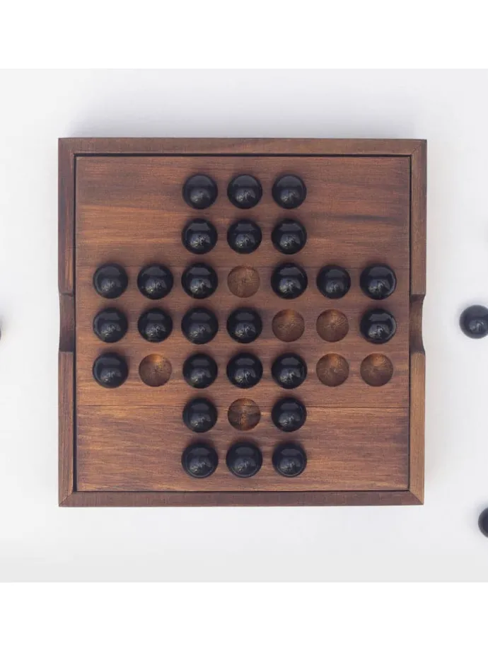 Bordspel ''Solitaire'' bruin - vanaf 8 jaar