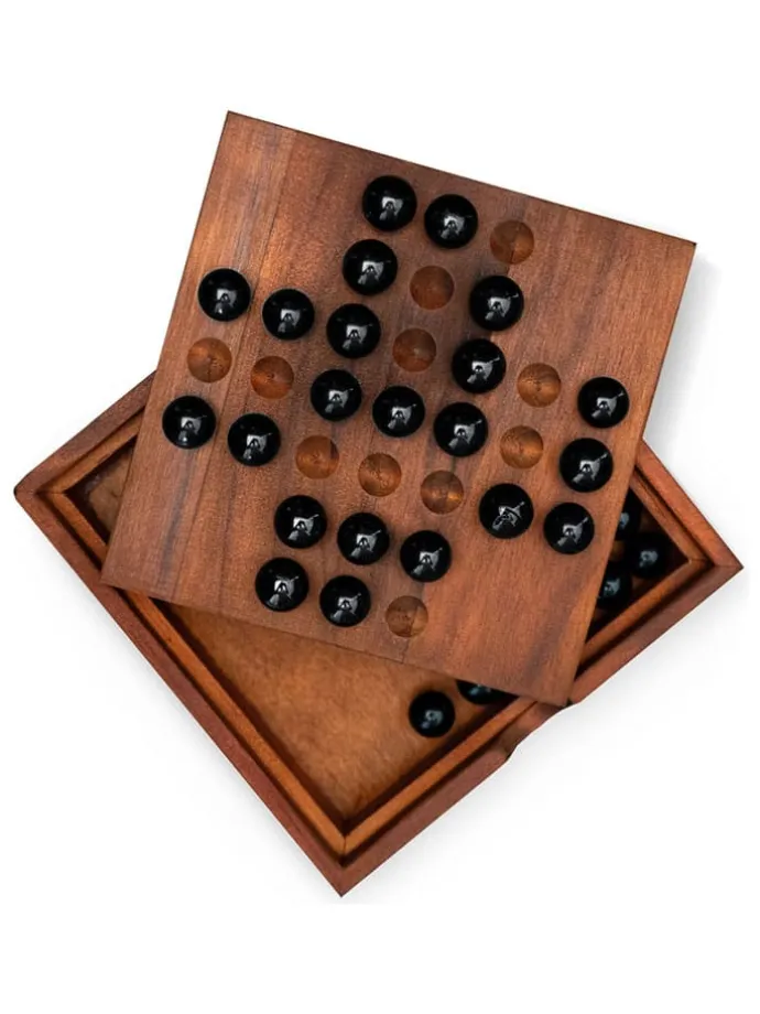 Bordspel ''Solitaire'' bruin - vanaf 8 jaar