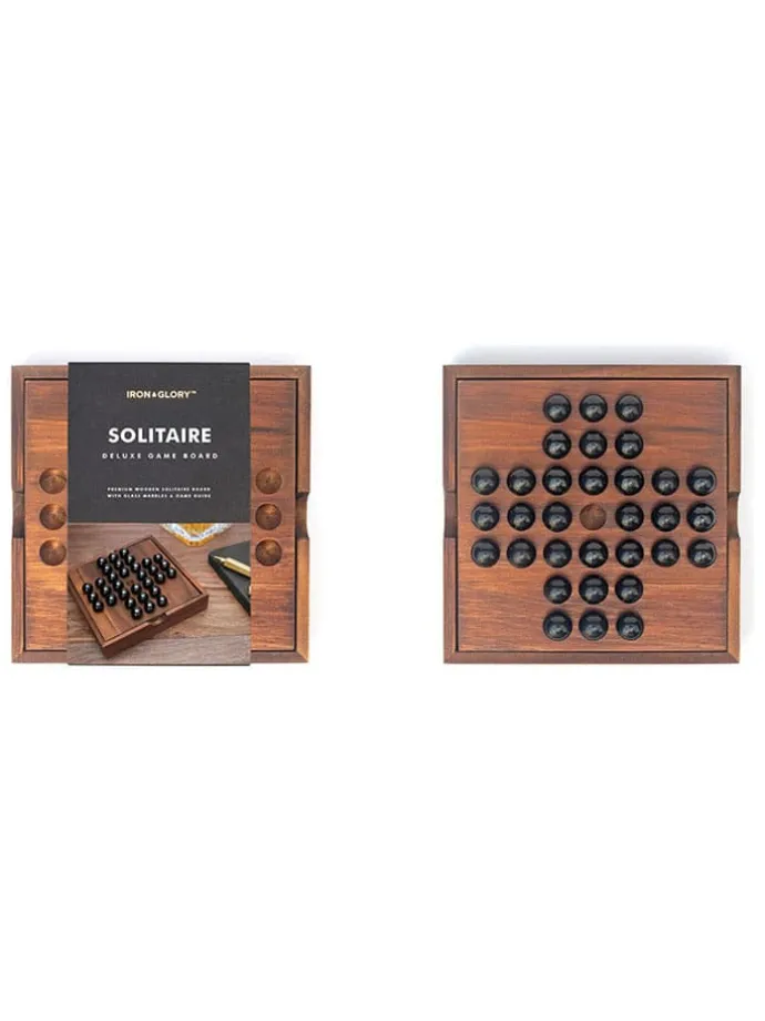 Bordspel ''Solitaire'' bruin - vanaf 8 jaar
