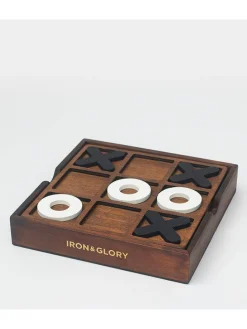 Bordspel ''Tic-Tac-Toe'' bruin - vanaf 8 jaar