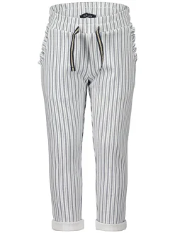 Broek grijs/wit