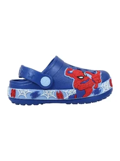 Clogs "Spiderman" blauw