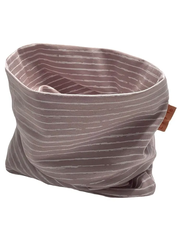 Colsjaal "Winterstripes oldrose" oudroze - (L)50 x (B)24 cm