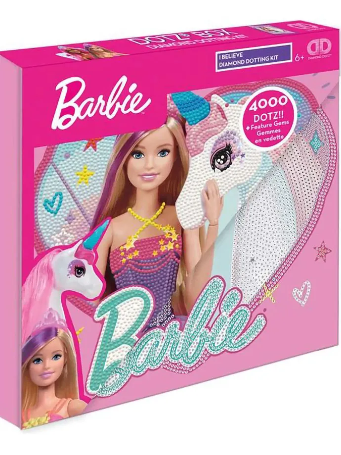 Creativiteitsset "Diamond Painting Barbie met Eenhoorn" - vanaf 6 jaar