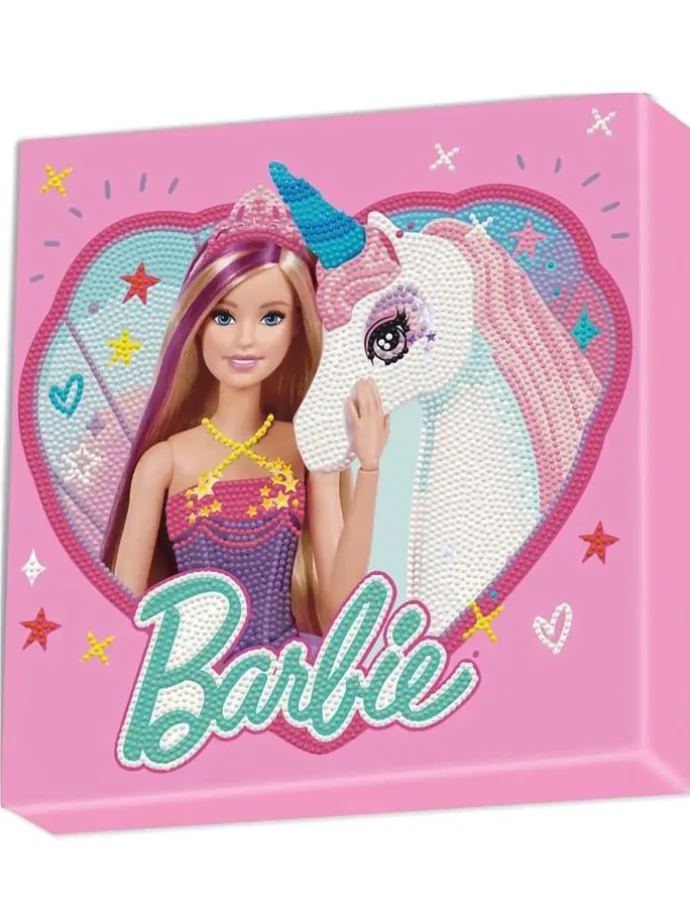 Creativiteitsset "Diamond Painting Barbie met Eenhoorn" - vanaf 6 jaar