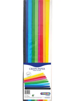 Crêpepapier meerkleurig - 10 rollen