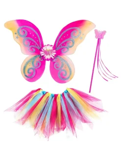 3-delige accessoiresset "Magic Fairy" roze