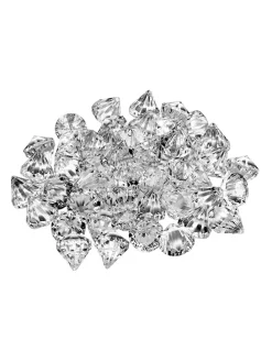 25-delige acryl diamantenset transparant