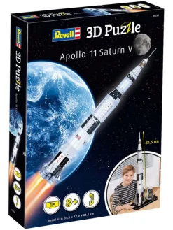 136-delige 3D-puzzel "Apollo 11 Saturn V" - vanaf 8 jaar