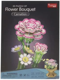 134-delige 3D-puzzel "Bloemen-Boeket - Kruidnagel" - vanaf 8 jaar