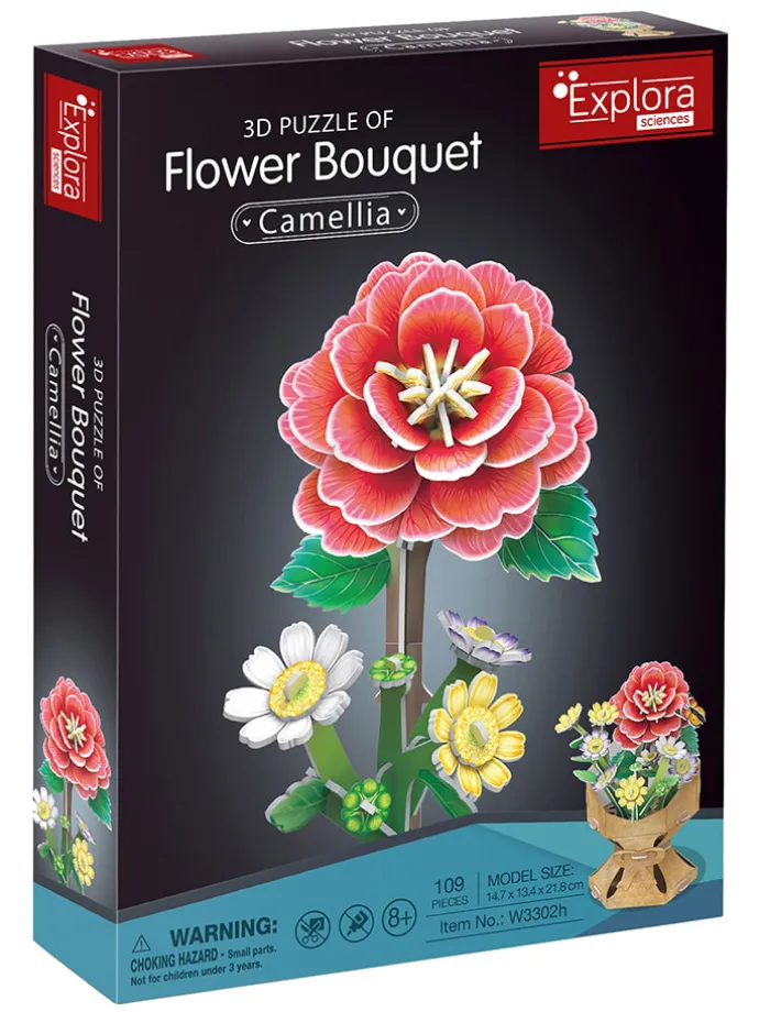 109-delige 3D-puzzel "Bloemen-Boeket - Kamille" - vanaf 8 jaar