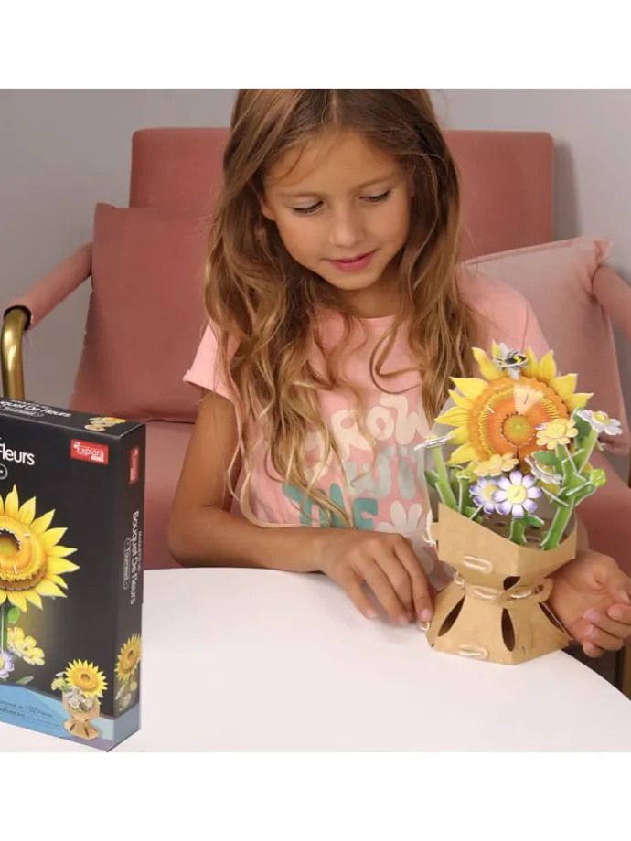 120-delige 3D-puzzel "Bloemen-Boeket - Rozen" - vanaf 8 jaar
