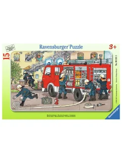 15-delige framepuzzel "Mijn brandweerauto" - vanaf 3 jaar