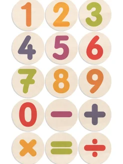 15-delige houten stempelset "Rekenen" - vanaf 3 jaar