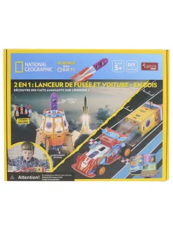 77-delige 2-in-1 constructiespeelgoedset "Raketwerrper en Auto" - vanaf 8 jaar