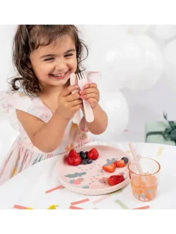 4-delige kinderserviesset "Celebration Powder" lichtroze