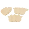 12-delige knutselset "Houten Hangers Lente" naturel