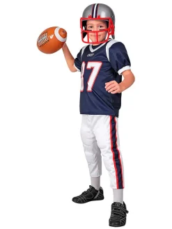 2-delige kostuum "Americam Football Player" donkerblauw/wit