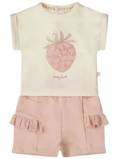 2-delige outfit crème/lichtroze