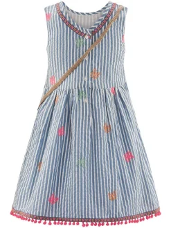 2-delige outfit lichtblauw/wit