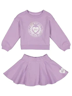 2-delige outfit paars