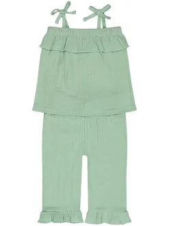 2-delige outfit turquoise