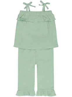 2-delige outfit turquoise