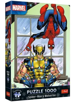 1.000-delige puzzel "Christmas - Spiderman & Wolverine" - vanaf 12 jaar