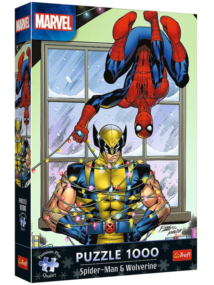 1.000-delige puzzel "Christmas - Spiderman & Wolverine" - vanaf 12 jaar