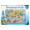 100-delige puzzel "Voertuigen in de stad" - vanaf 6 jaar