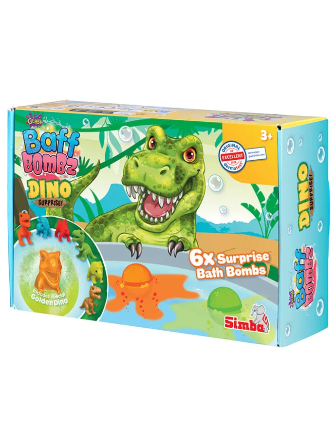 6-delige set: bruisballen "Dino" - vanaf 3 jaar (verrassingsproduct)