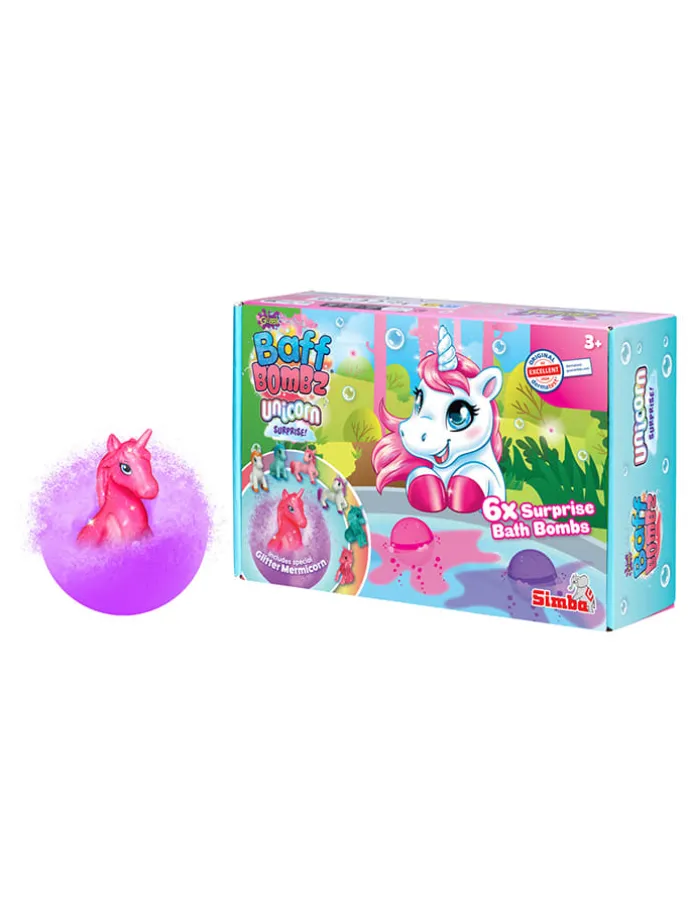 6-delige set: bruisballen "Unicorn" - vanaf 3 jaar (verrassingsproduct)