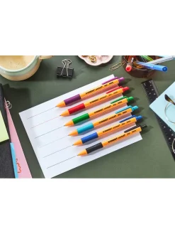 4-delige set: drukbalpennen ''STABILO pointball'' blauw - 4 x 2 stuks