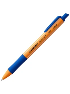 4-delige set: drukbalpennen ''STABILO pointball'' blauw - 4 x 2 stuks