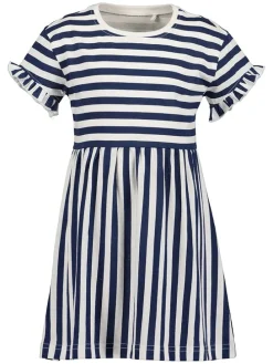 2-delige set: jurken donkerblauw/roze