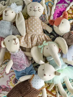 6-delige set: knuffeldieren 