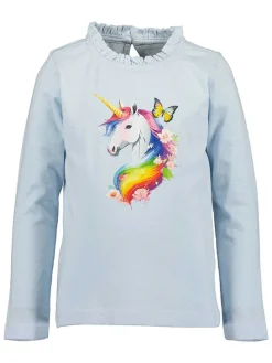 2-delige set: longsleeves crème/lichtblauw