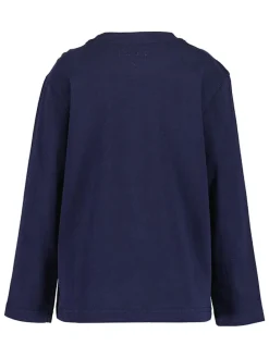 2-delige set: longsleeves turquoise/donkerblauw