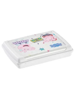 2-delige set: lunchboxen "Peppa Pig" wit/lichtroze - 500 ml