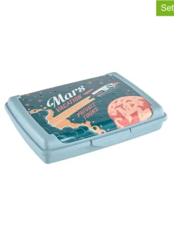 2-delige set: lunchboxen "Space Tour" lichtblauw/turquoise - 500 ml