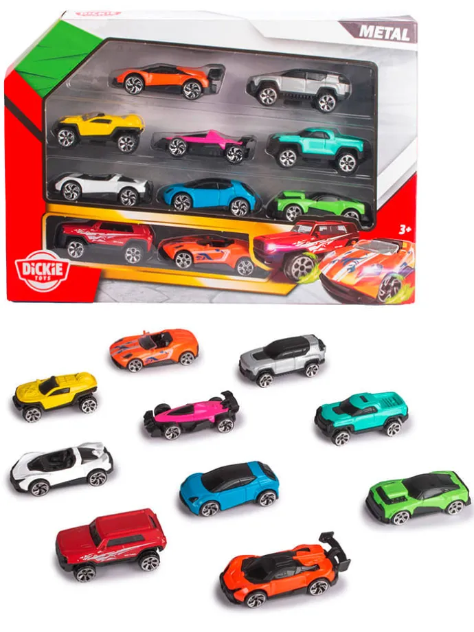 10-delige set: modelauto's "Vehicles" - vanaf 3 jaar