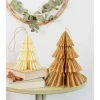 2-delige set: papieren boompjes "Hygge Xmas Trees" beige