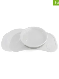 2-delige set: placemat en eetleerbord wit