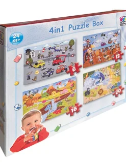 4-delige set puzzels - vanaf 2 jaar