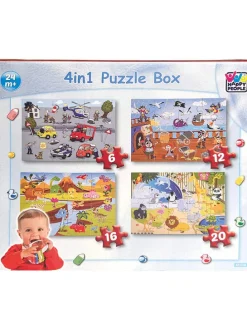 4-delige set puzzels - vanaf 2 jaar